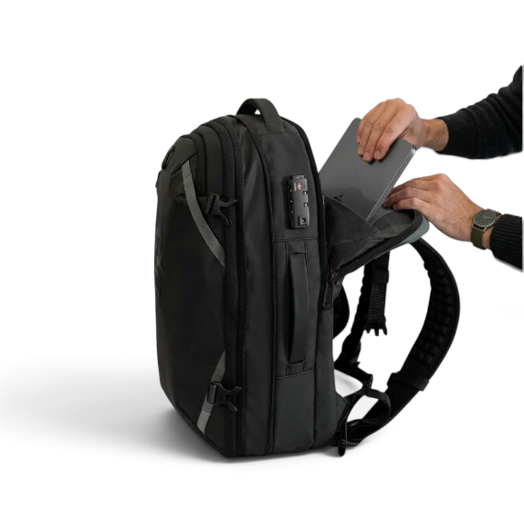 Ordinateur 15″, sans tout déballer — Tarmac 40L — Sac à dos cabine