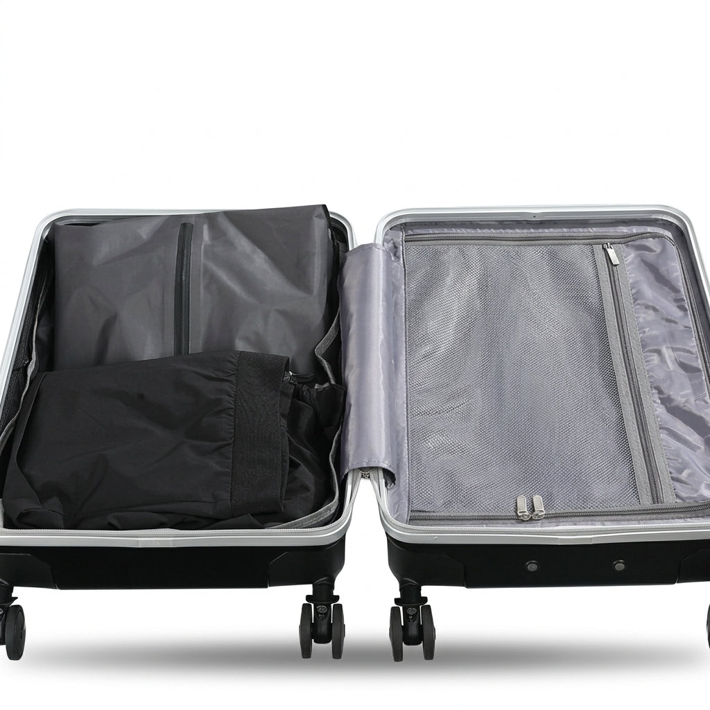 Airline — Valise cabine rigide compression sous vide avec serrure TSA