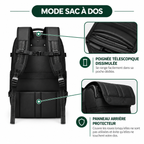 Runway — Valise cabine 2-en-1 compression sous vide 60L