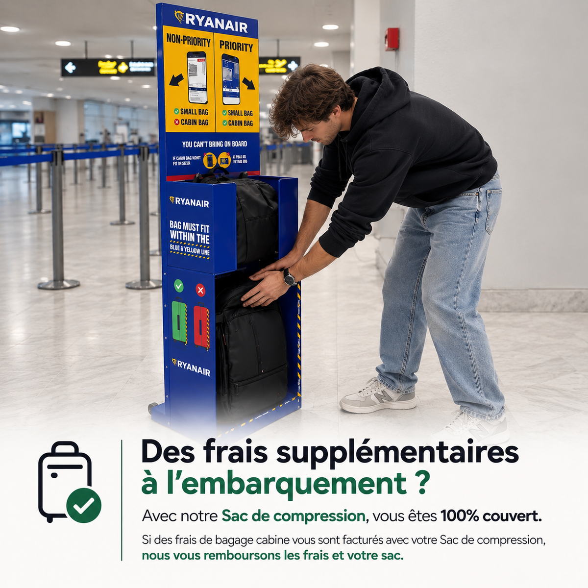 Escale 60L — Sac à dos cabine