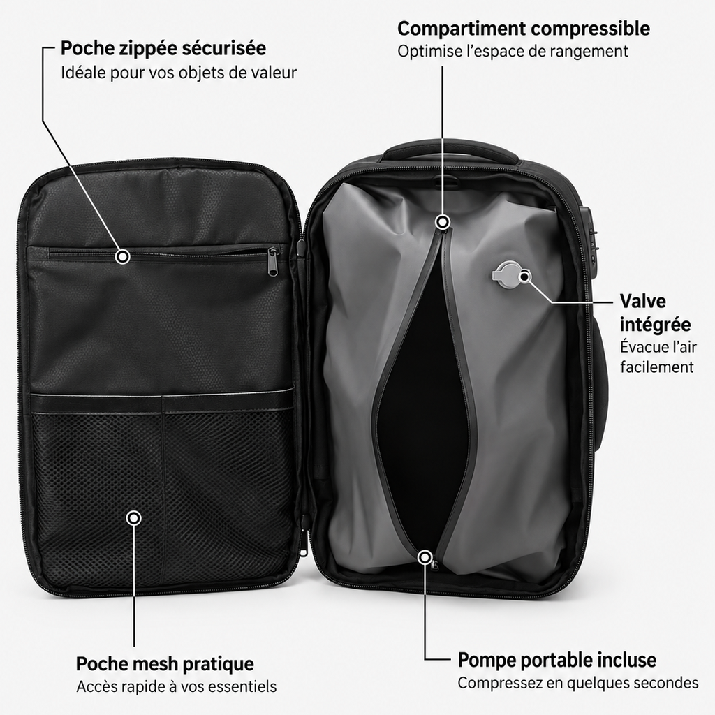 Escale 60L — Sac à dos cabine