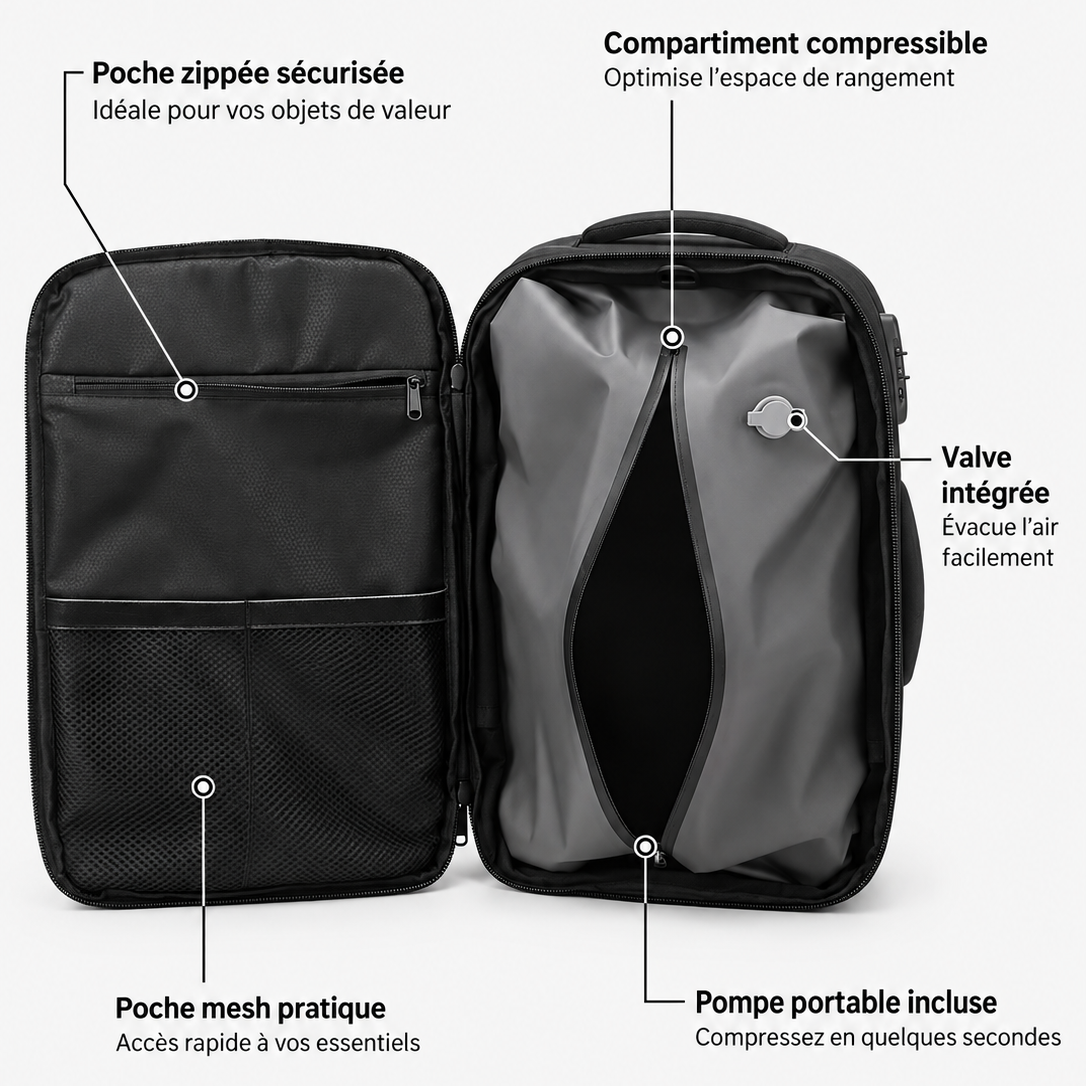 Escale 60L — Sac à dos cabine