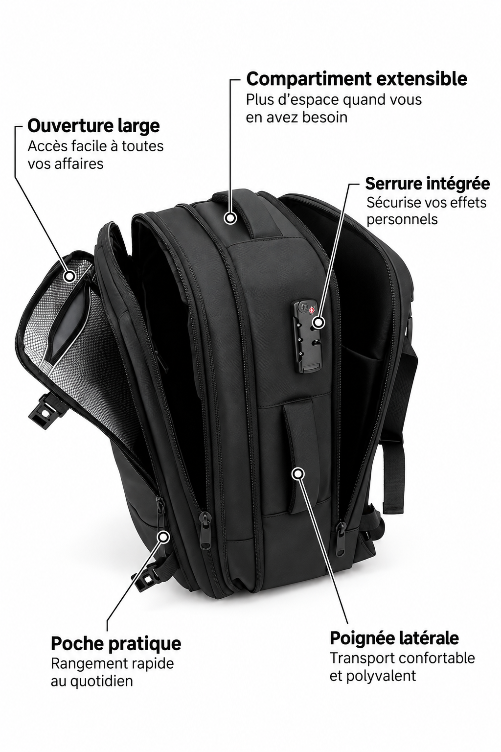 Escale 60L — Sac à dos cabine