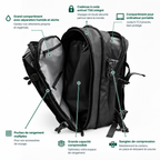Hublo 60L — Sac à dos cabine