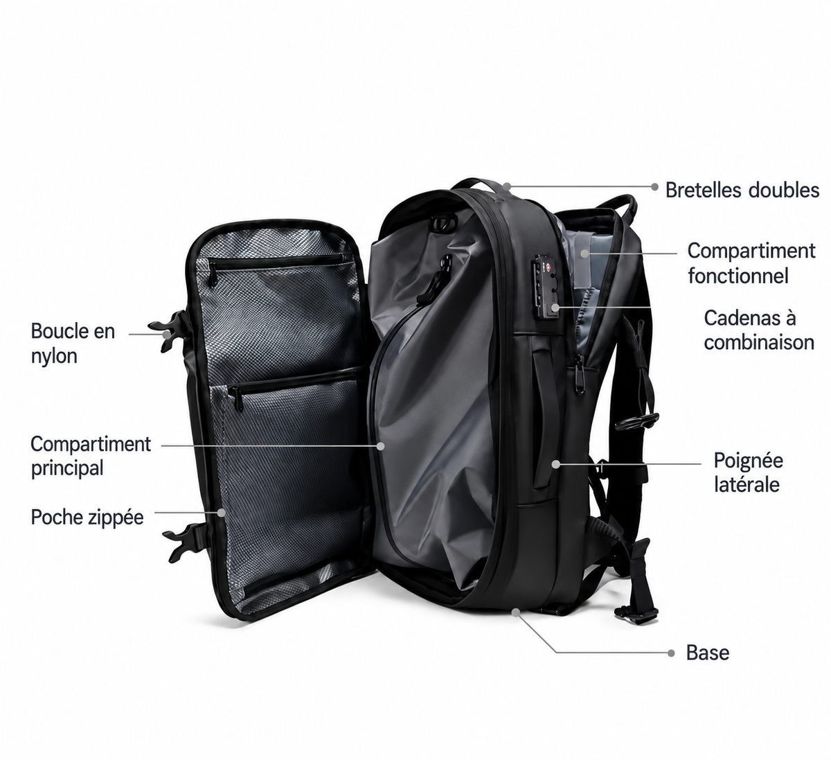 Tarmac 40L — Sac à dos cabine