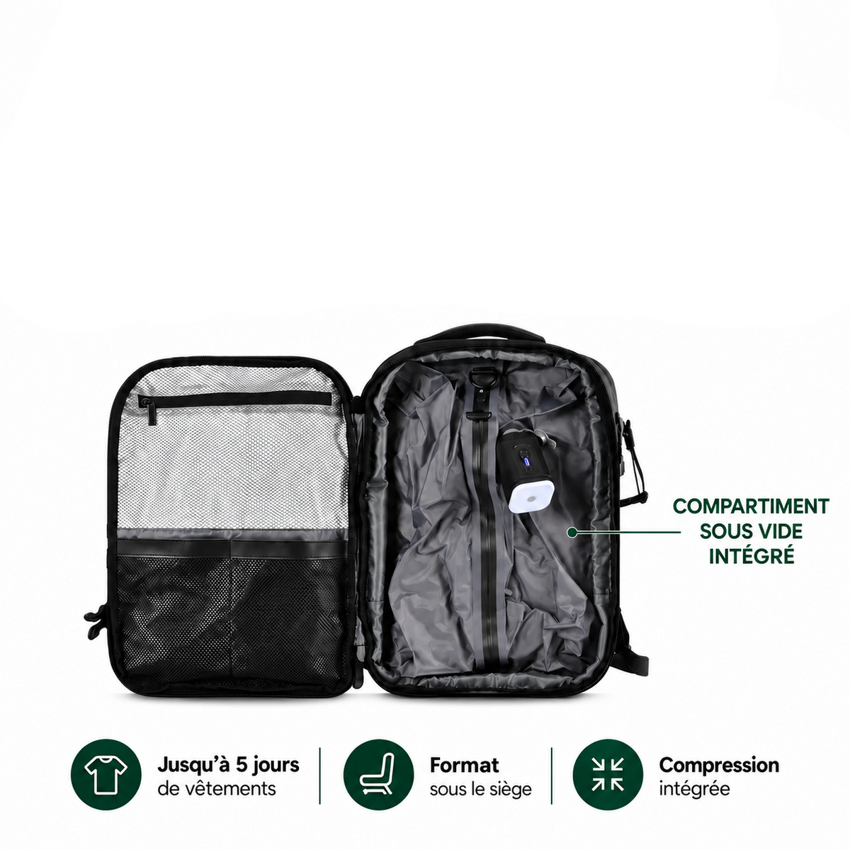 Cap 48L — Sac à dos sous le siège