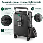 Terminal — Valise cabine rigide compression sous vide avec compartiment ordinateur