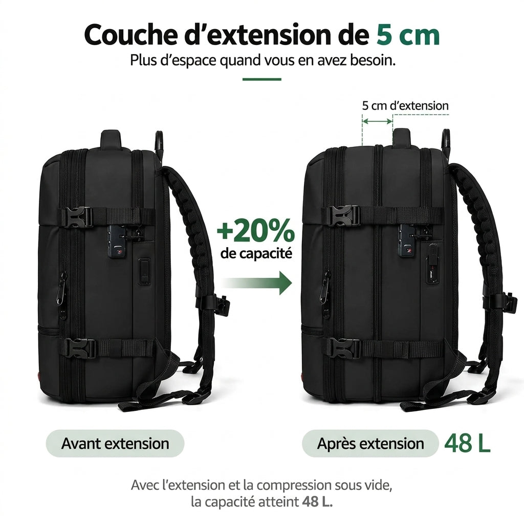 Cap 48L — Sac à dos sous le siège