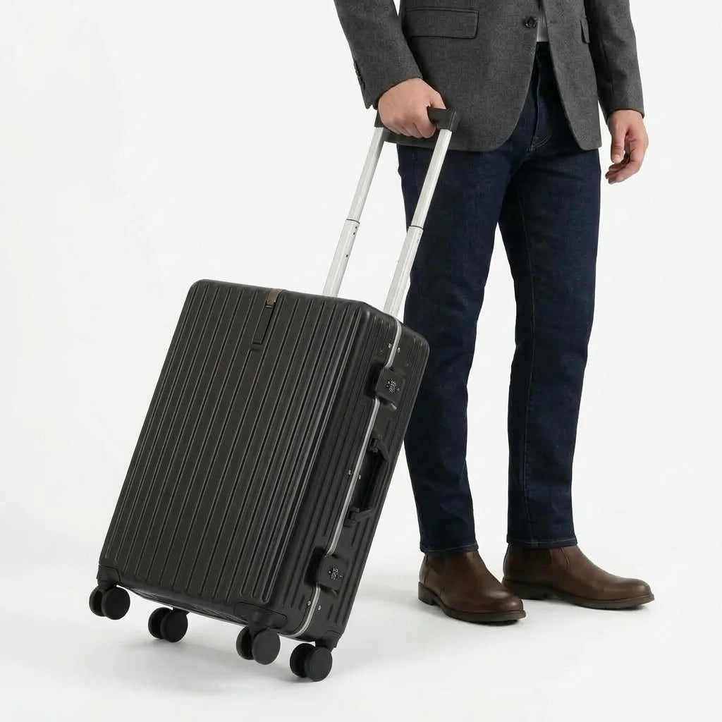 Airline — Valise cabine rigide compression sous vide avec serrure TSA
